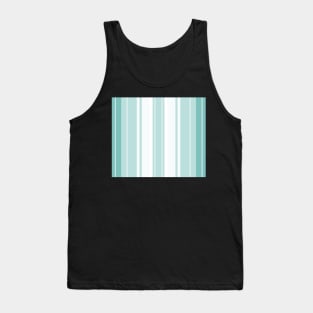 Strips - green and white. Tank Top